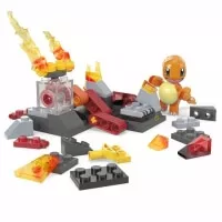 Pokemon stavebnice MEGA - Dobrodruzstvi - Charmander s ohnivym typem rozlozene