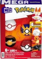 Pokemon stavebnice MEGA  - Trenersky tym s ohnivym typem krabicka