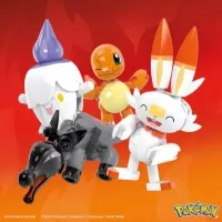 Pokemon stavebnice MEGA  - Trenersky tym s ohnivym typem pokemoni