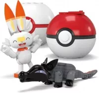 Pokemon stavebnice MEGA  - Trenersky tym s ohnivym typem pokemoni a pokebally