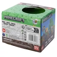 Zadní strana balení hrnku Minecraft