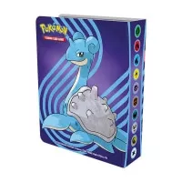 Zadná strana malého albumu so 60 kartami Pokémonov s Pokémonmi Lapras