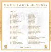 Memorable moments checklist