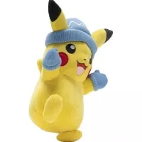 Pokemon plysaku Pikachu v zimnej čiapke 20 cm