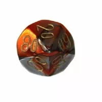 Gemini D10 voľné kocky oranžová/tmavá - 1ks