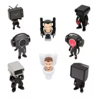 V balení nájdete jeden z 8 variant figúrok Skibidi Toilet