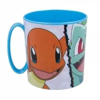 Plastový hrnček Pokémon - Squirtle, Bulbasaur a Charmander - 390 ml