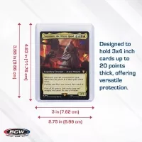 Rozmery BCW Regular Toploadera