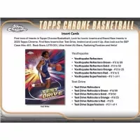 2024-2025 NBA karty Topps Chrome Basketball Hobby Box