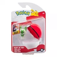 Pokémon Clip and Go Poké Ball - figúrka Sprigatito