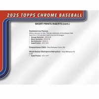 2025 Topps Chrome Baseball Hobby Jumbo Box