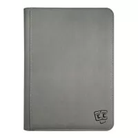 Album na karty TCG Guru s 9 vreckami na zips - Xenon Grey