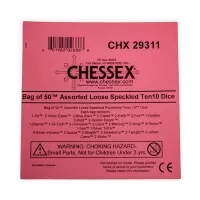 Kocka Chessex Loose Speckled Poly Tens 10 Dice - 1 ks
