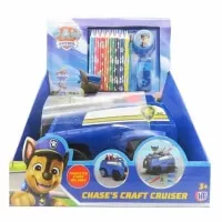 Figúrka Paw Patrol Chase s policajným autom - kresliaca sada
