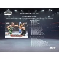 2025 Topps Stadium Club UFC Hobby Box - zberateľské karty MMA