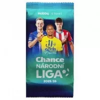 Futbalové karty Chance Národní Liga 2025-2026 Hobby balíček