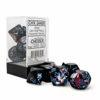 Chessex kocky tmavomodré 7 kusov