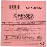 Kocka D6 Loose Speckled Dice 12 mm CHX29322 - 1 pc
