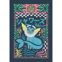 Tričko Pokémon Vaporeon - motív na zadnej strane