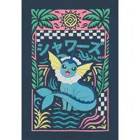 Tričko Pokémon Vaporeon - motív na zadnej strane