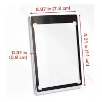 Tvrdý obal na kartu BCW Magnetic Card Holder 35 pt Black Border