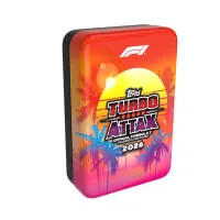 Zberateľské kartičky Formule 1 2026 Topps Turbo Attax Formule 1 plechovka Mega Tin – Sunshine State