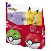Stavebnicový set Pokémon Mega – Pikachu a Ditto + Poké Ball
