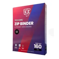 Album na karty TCG Guru 160 Zip Binder 4-Pocket Xenon Black