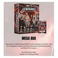 2026 Topps WWE Universe Wrestling Mega Box obsah