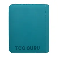 Album na Toploadery TCG Guru 4- Pocket Zip Binder Turquoise