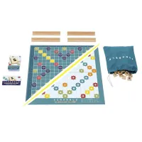 Scrabble v češtine (2 hry v 1) – drevená edícia
